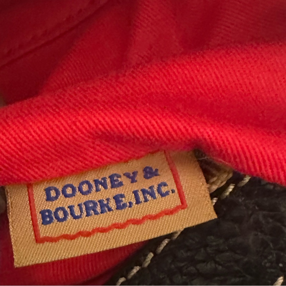 Dooney & Bourke Black and Red Leather Bag - Picture 3 of 8